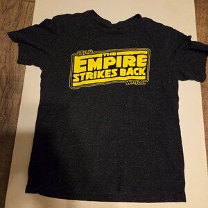 Star Wars The Empire Strkes Back 40th Anniversary Black Speckled Shirt - Size S